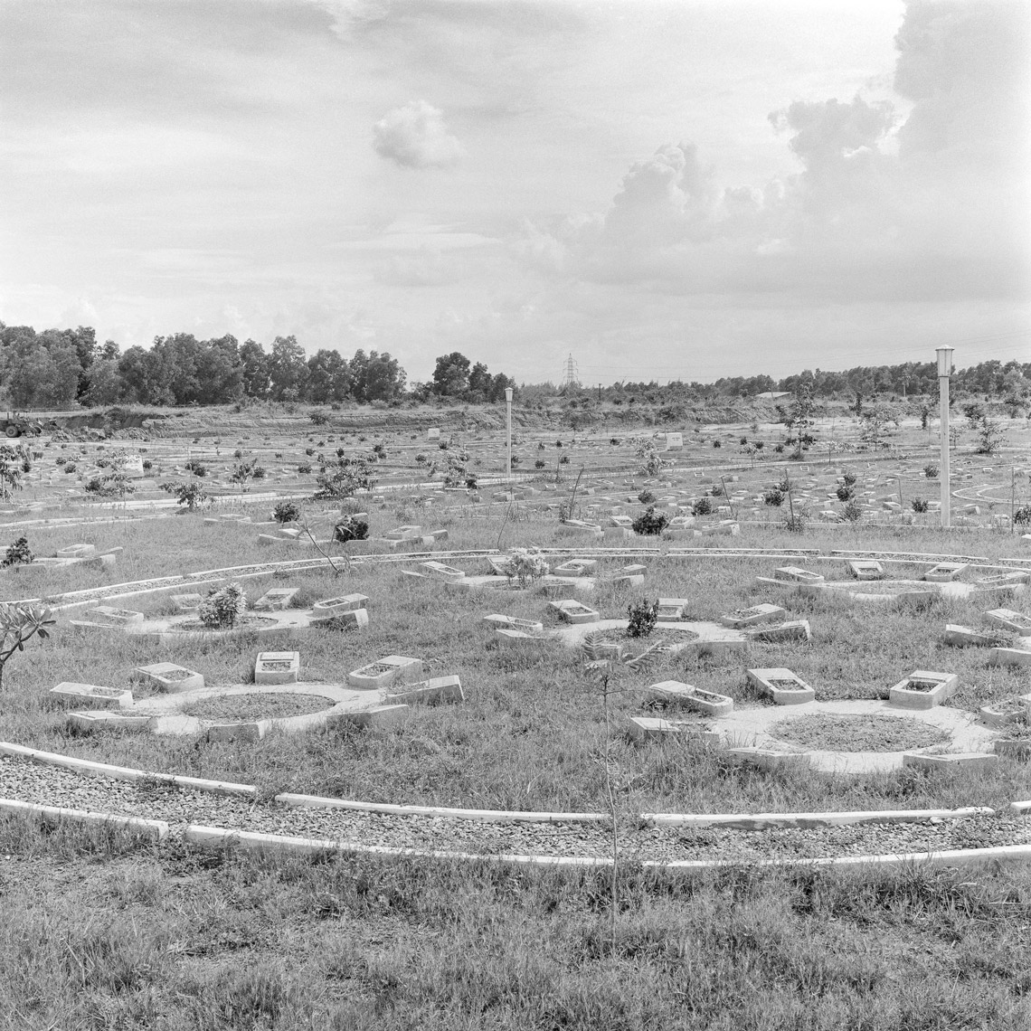 Vietnamese National War Cemetery,  aerial view